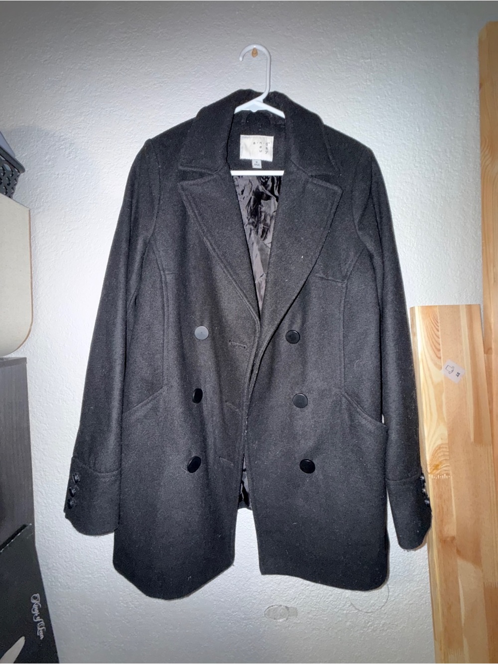 a new day Black coat